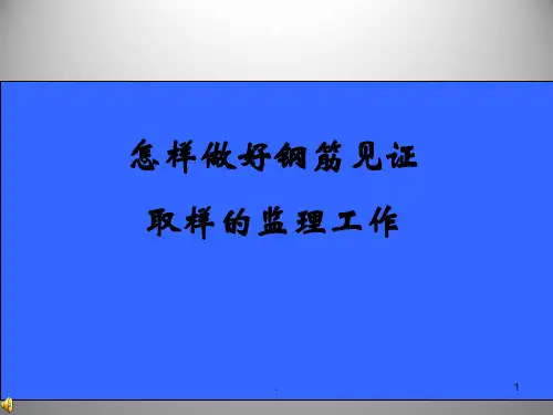 见证取样培训PPT课件