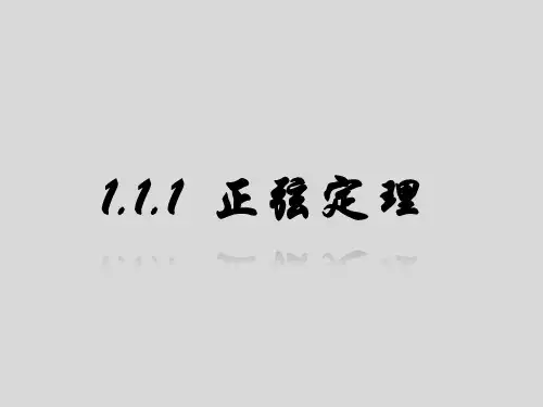 高中数学必修五   1.1 正弦定理和余弦定理     教学课件   PPT (4)