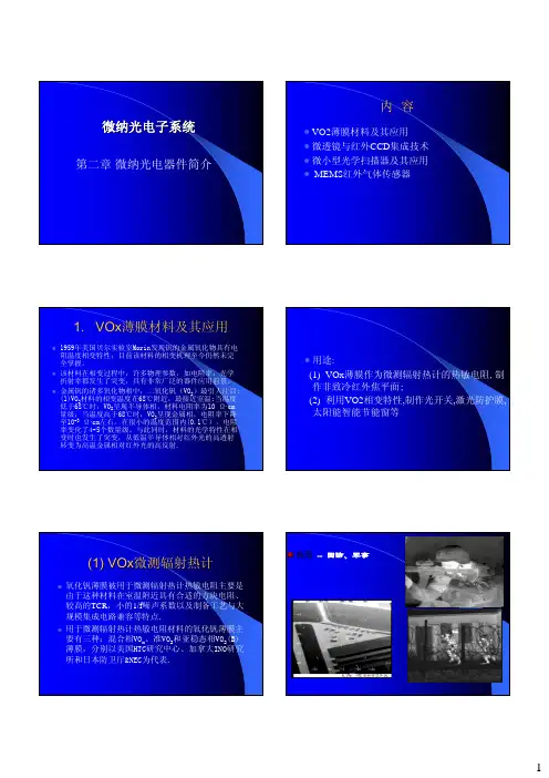 微纳光电子系统_第二章微纳光电器件简介
