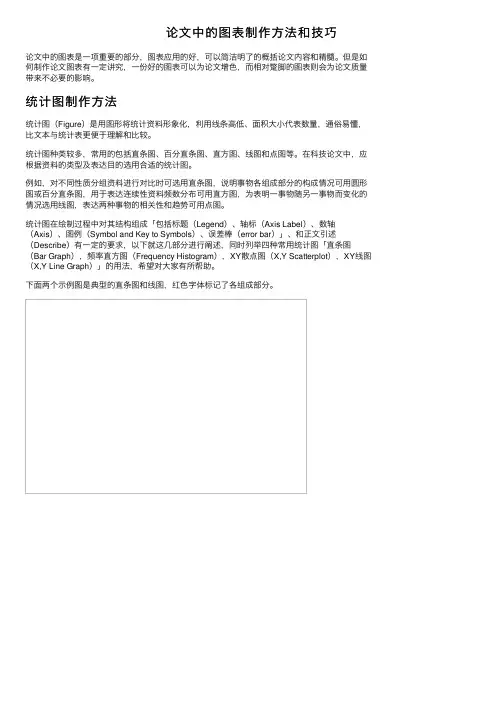 论文中的图表制作方法和技巧