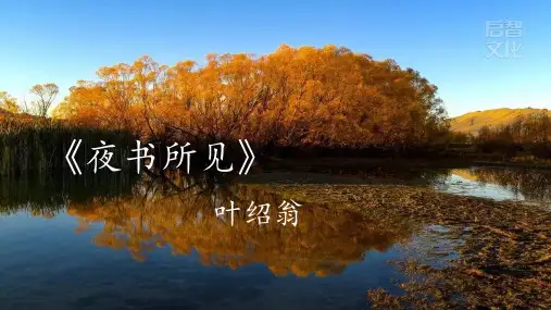 三年级上语文《夜书所见》课件