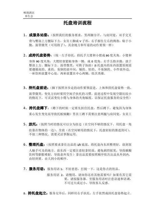 托盘培训流程