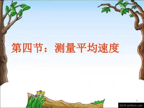 初中物理《测量平均速度》(共19张)ppt2