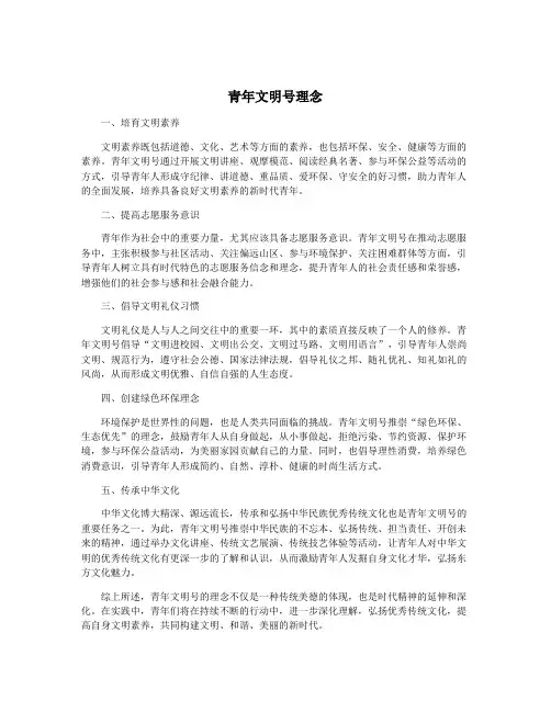 青年文明号理念