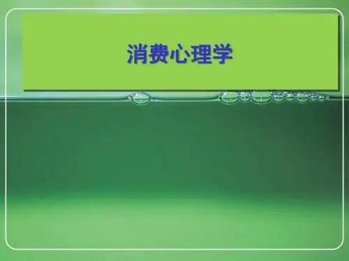 消费心理学  全套课件