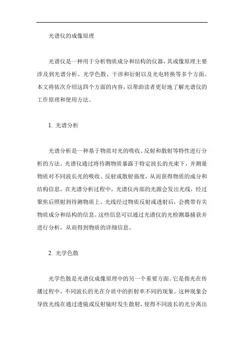 光谱仪的成像原理
