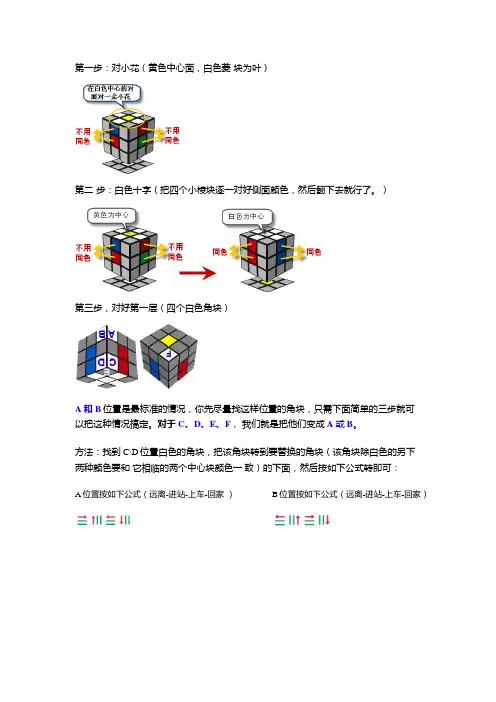 史上最精简的三阶魔方还原方法
