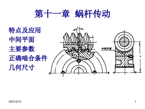 第十一章--蜗杆传动PPT课件