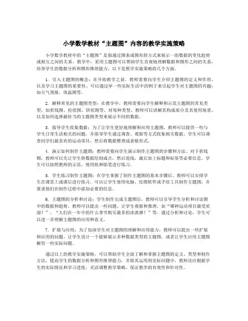 小学数学教材“主题图”内容的教学实施策略
