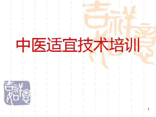 中医护理PPT课件