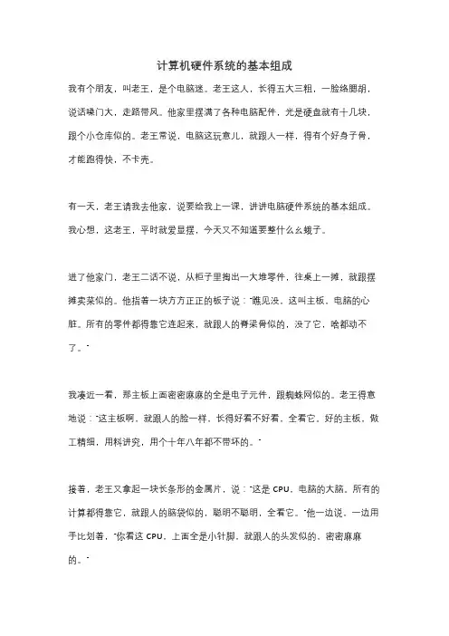计算机硬件系统的基本组成