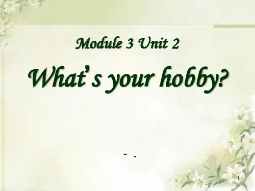 《What_s your hobby》PPT课件2