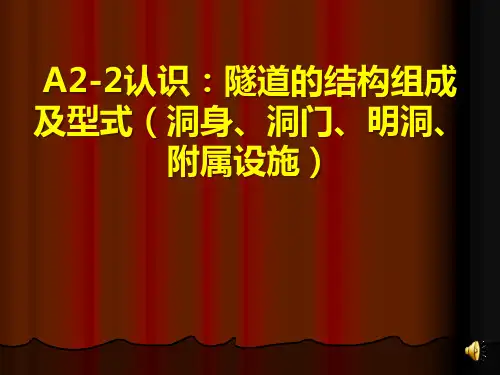 A2-2认识：隧道的结构组成及型式(洞身、洞门、明洞、附属设施)