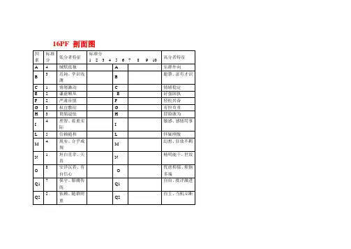16PF剖面图模板
