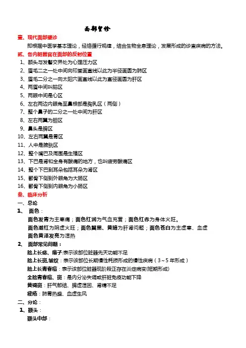 面部望诊