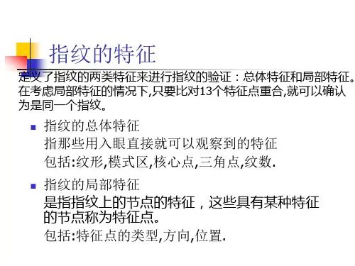 指纹识别原理