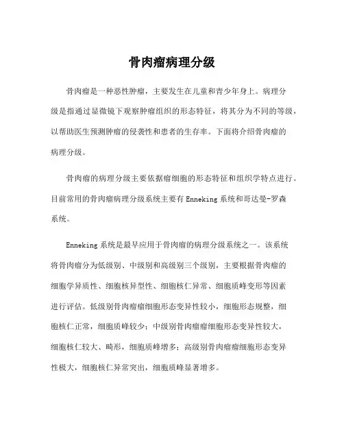骨肉瘤病理分级