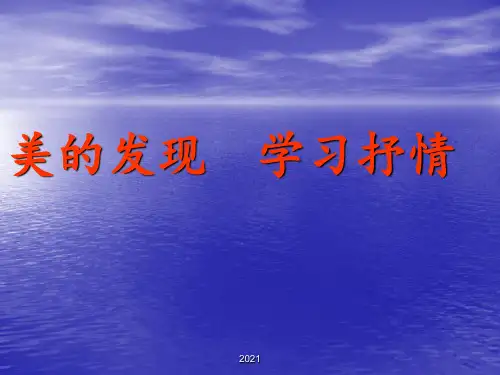 《美的发现-学习抒情》优秀PPT课件