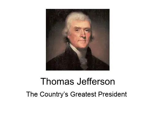 托马斯·杰斐逊Thomas Jefferson