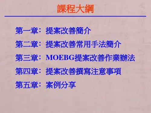 提案改善基础知识