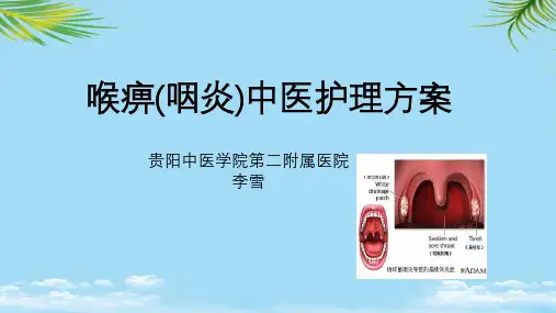 【精】喉痹中医护理方案
