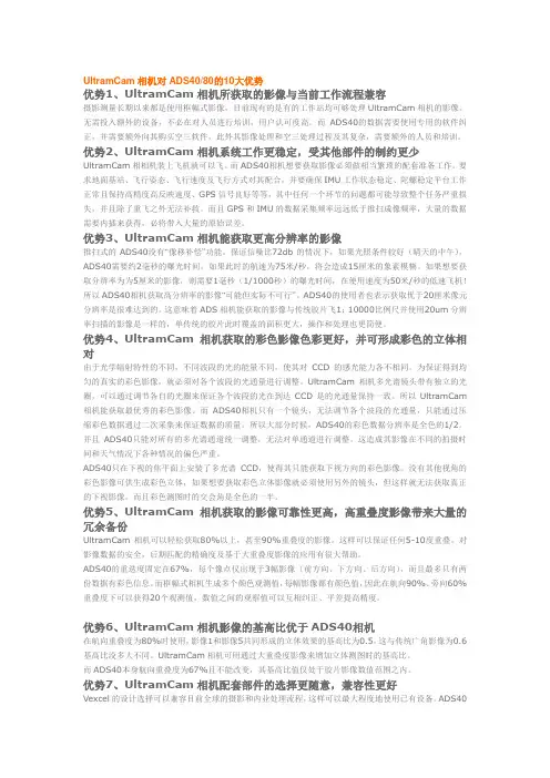 UltramCam相机对ADS40