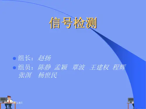 信号检测完美版PPT