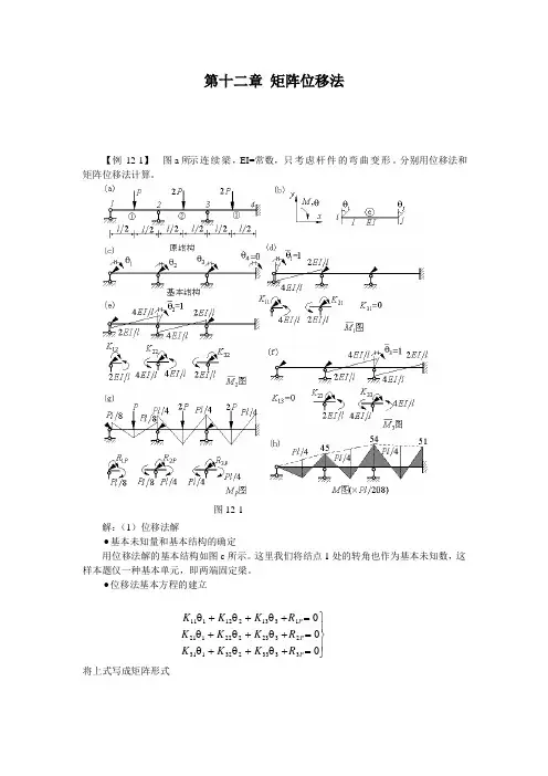 结构力学之矩阵位移法