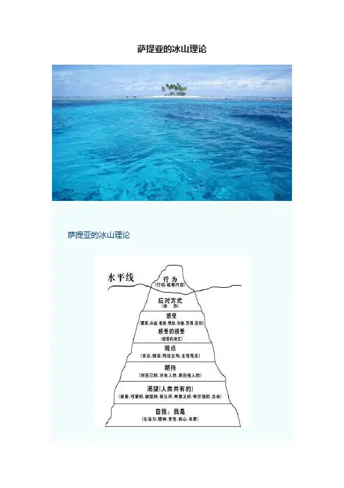 萨提亚的冰山理论
