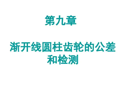 九渐开线圆柱齿轮的公差和检测课件(1)