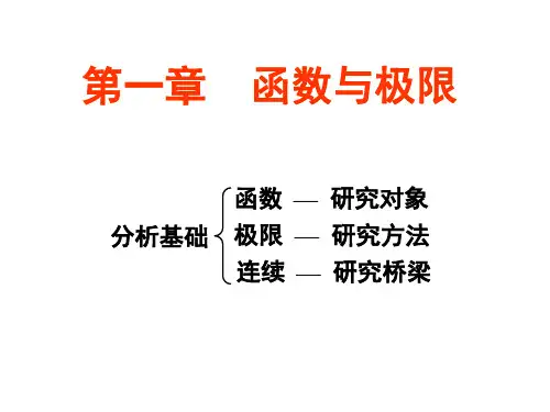 同济七版高等数学上册 大一上学期 映射与函数 ppt