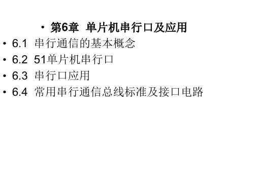 单片机第6章 串行口