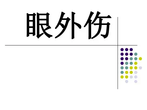 眼科学教学课件：眼外伤