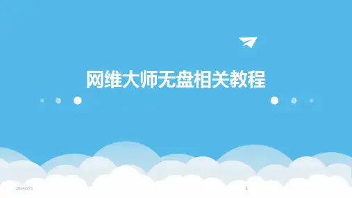 2024版年度网维大师无盘相关教程
