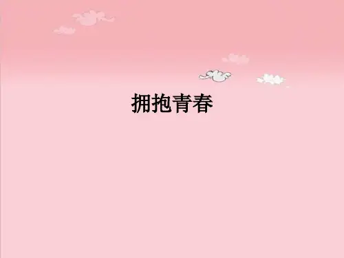 拥抱青春ppt课件