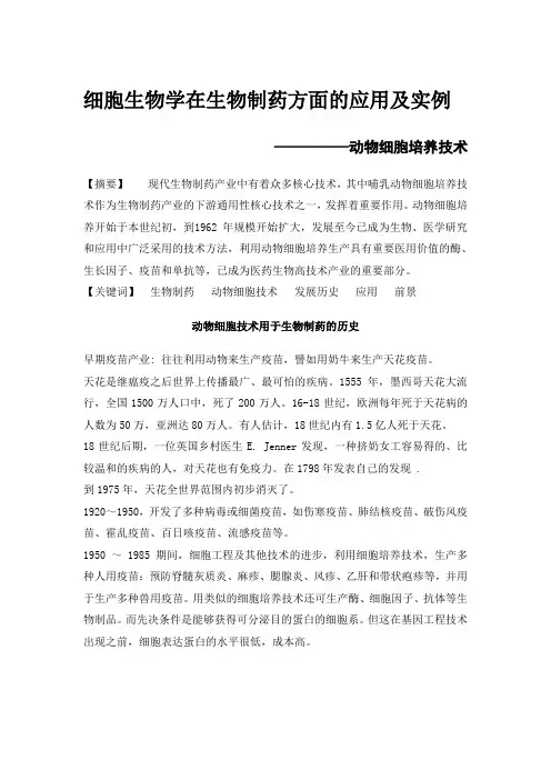 动物细胞培养技术