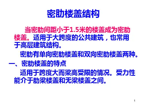 密肋楼盖结构简介ppt课件
