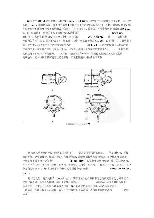 脊柱三柱理论