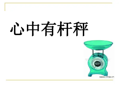 高中作文   “心中有杆秤”作文指导精品课件