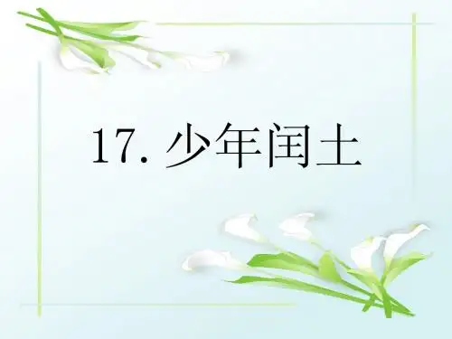 17.少年闰土
