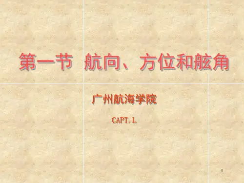 航海学航向、方位和舷角(课堂PPT)