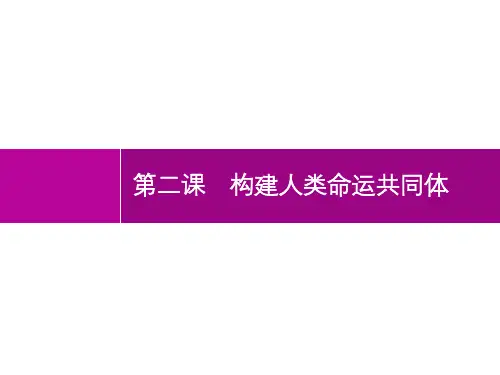 测控设计道德与法治(人教九年级下)第一单元  第二课  推动和平与发展