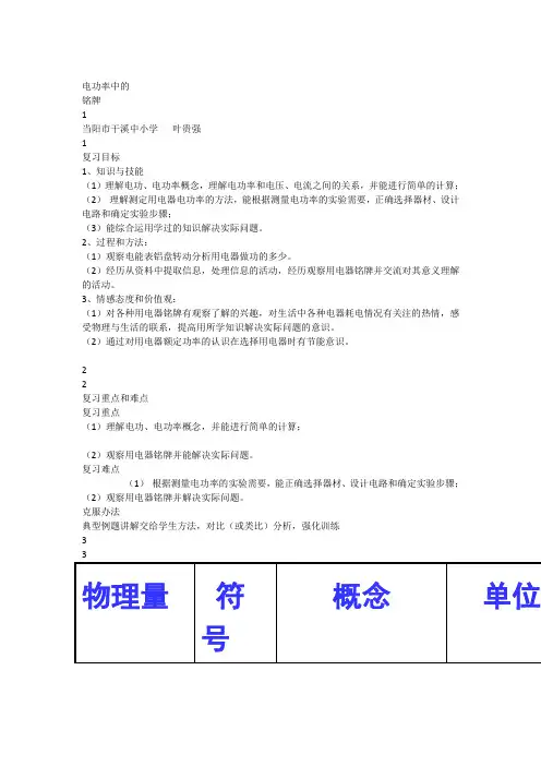 《电功率中的铭牌》.ppt.Convertor范文