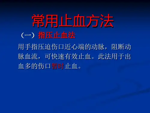常用止血方法课件