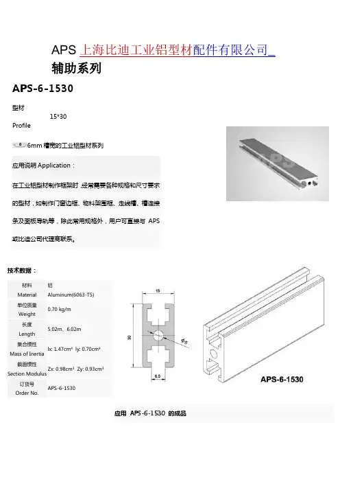 APS上海比迪工业铝型材辅助件