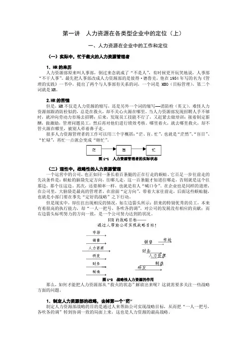 如何成为高效人力资源管理者(讲义)
