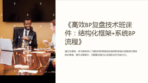 《高效BP复盘技术班课件：结构化框架+系统BP流程》