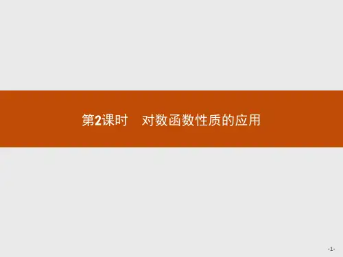 2021版高中数学人教A版必修1课件：2.2.2.2 对数函数性质的应用