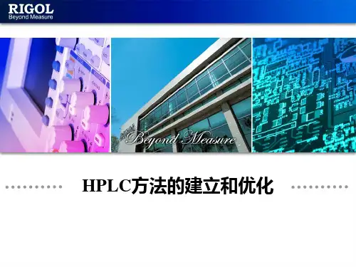 HPLC方法建立和优化精品PPT课件