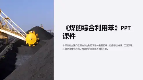 《煤的综合利用苯》课件